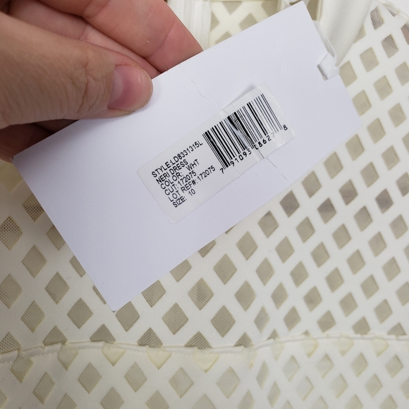 Elizabeth and James Neri Lazer Lattice White Dress - Picture 7 of 8